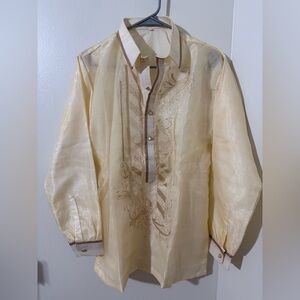 Men's Cream Formal Wear Barong Tagalog